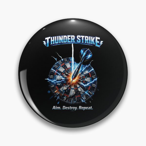 Item preview, Thunder Strike Darts Shirt – Lightning Dartboard Explosion – Cool Dart Player Gift designed and sold by Tropivaro.