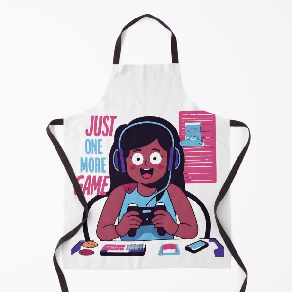 Item preview, Just One More Game – Cute Gamer Girl Neon Gaming Design designed and sold by Kavya Art.
