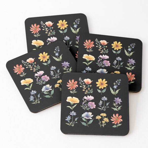 Item preview, Wildflowers watercolor painting set designed and sold by uunaa.