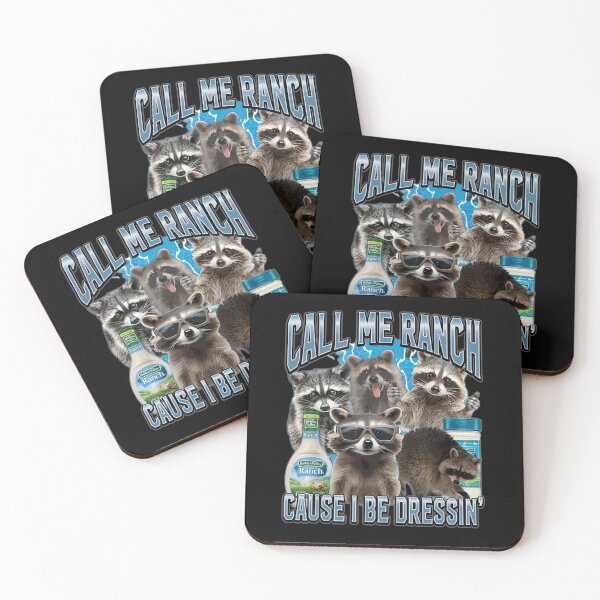 Item preview, Funny Raccoon Dressing Ranch Sauce Meme designed and sold by MOFAPPAREL.