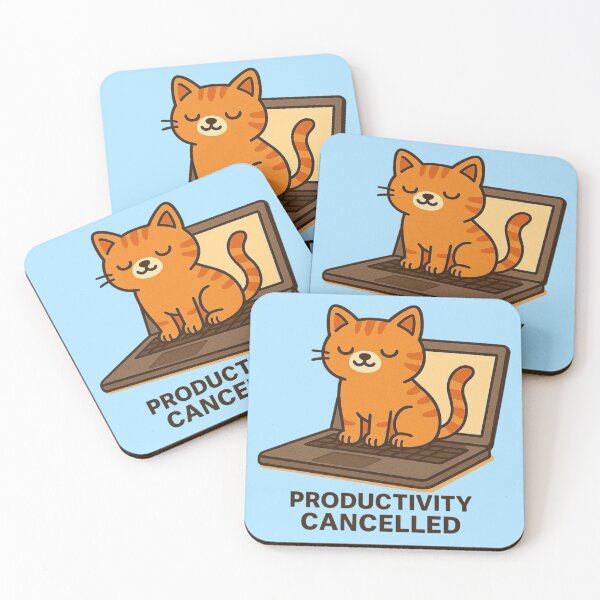 Item preview, Productivity Cancelled Cat designed and sold by Aloloco.