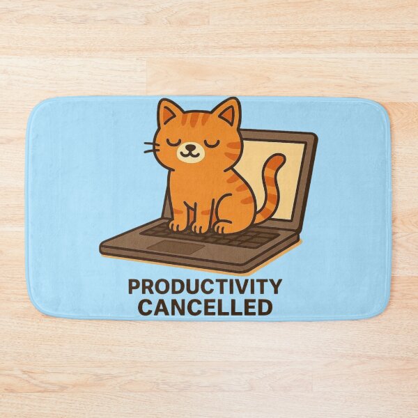 Item preview, Productivity Cancelled Cat designed and sold by Aloloco.