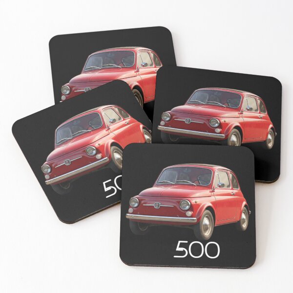 Item preview, Classic 500 – Vintage Red City Car | Hyper-Realistic Retro Design designed and sold by Zippy Creation.