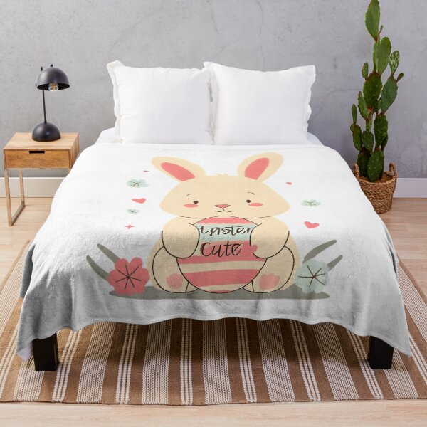 Item preview, Cute Easter Bunny with Egg – Kawaii Spring Design designed and sold by Kavya Art.