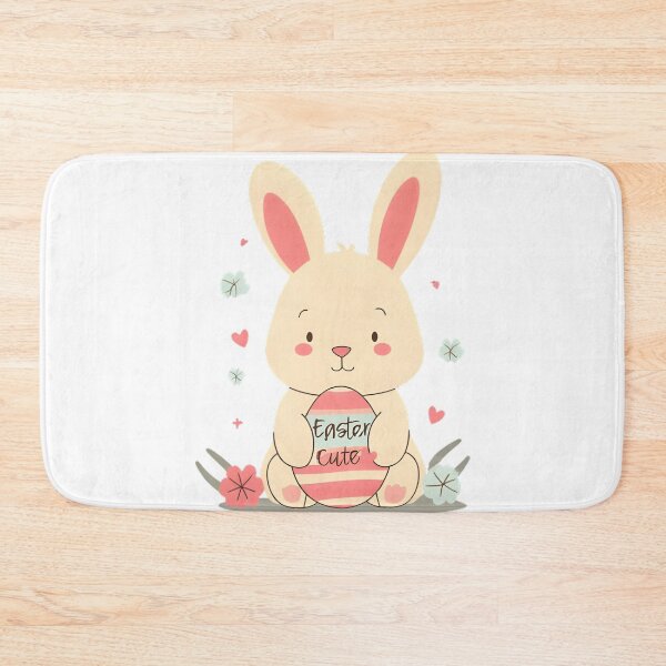 Item preview, Cute Easter Bunny with Egg – Kawaii Spring Design designed and sold by Kavya Art.