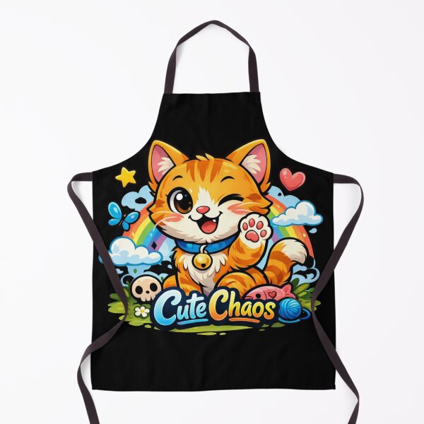 Item preview, Cute Chaos Cat – Whimsical Winking Kitty T‑Shirt Design designed and sold by Manoj Sanjeewa.