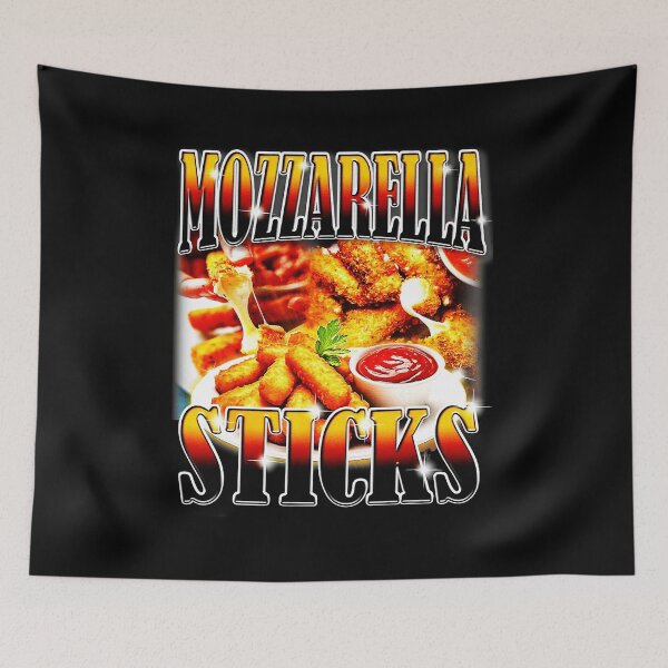 Item preview, Mozzarella Sticks Bootleg Rap Album Funny Food Meme designed and sold by tadmercado.