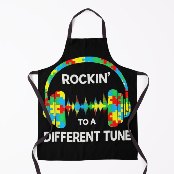 Item preview, Rockin To A Different Tune Autism Awareness Puzzle Piece Music Headphone Art designed and sold by DienesAngele.