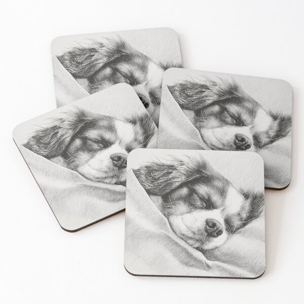 Item preview, Sleeping Cavalier King Charles Spaniel Portrait designed and sold by lautir.