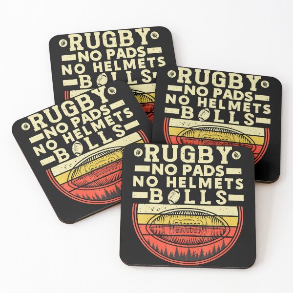 Item preview, Rugby No Pads No Helmets Funny Vintage designed and sold by GabrieSketcham.