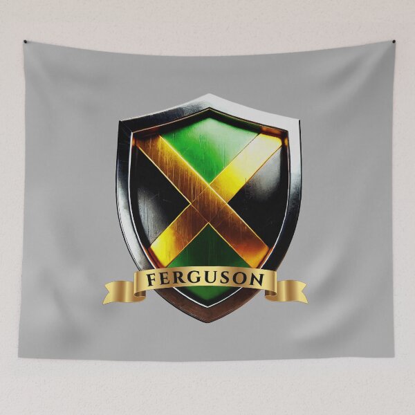 Item preview, Ferguson Jamaica Heraldic Name Shield designed and sold by Highlandkings.