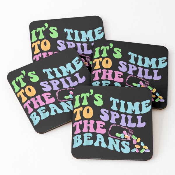 Item preview, It's Time To Spill The Beans Retro Groovy Jelly Bean Typography designed and sold by DienesAngele.
