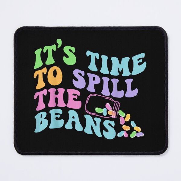 Item preview, It's Time To Spill The Beans Retro Groovy Jelly Bean Typography designed and sold by DienesAngele.