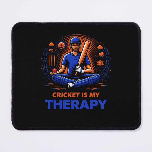 Item preview, Cricket is My Therapy — The Mindful Pitch T-Shirt designed and sold by warlistop.