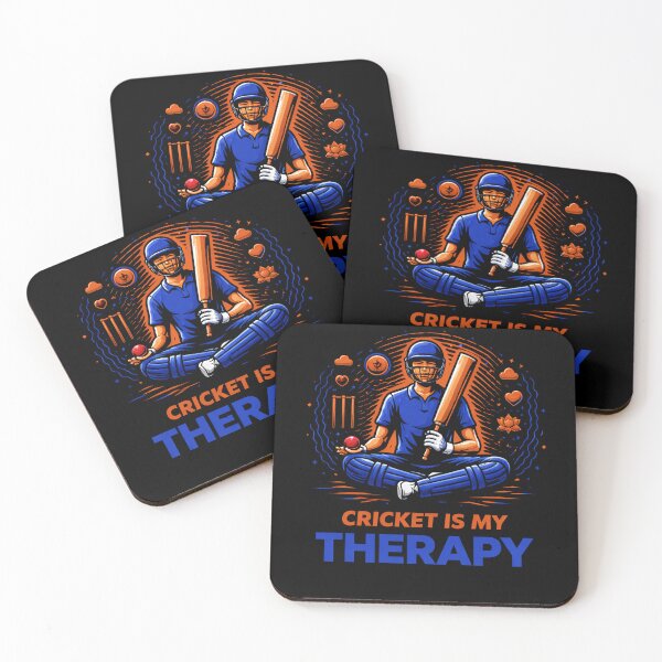 Item preview, Cricket is My Therapy — The Mindful Pitch T-Shirt designed and sold by warlistop.