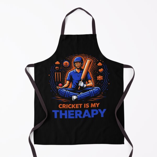 Item preview, Cricket is My Therapy — The Mindful Pitch T-Shirt designed and sold by warlistop.