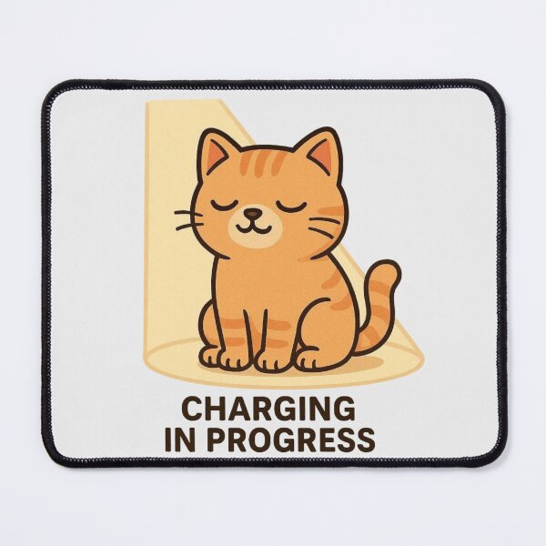 Item preview, Charging in Progress Cat designed and sold by Aloloco.