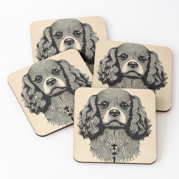Item preview, Stylized Cavalier King Charles Spanie Portrait designed and sold by lautir.