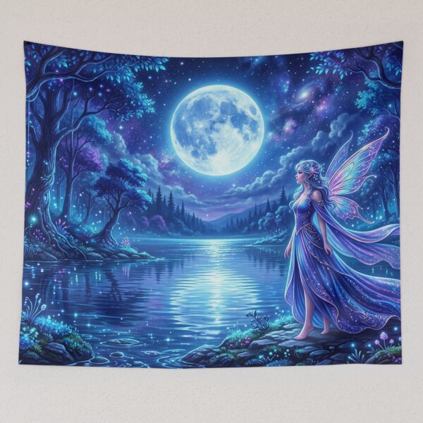Item preview, Moonlit Night over Fairy Forest designed and sold by Sigtrix.