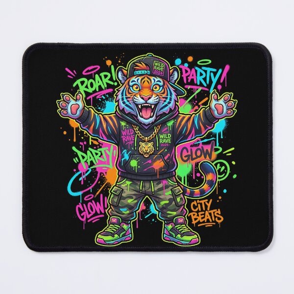 Item preview, Neon Tiger Street Party – Urban Festival Energy 2 designed and sold by RH Design Lab.