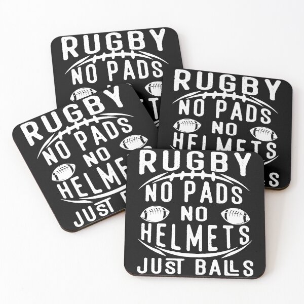 Item preview, Rugby No Pads No Helmets Just Balls Funny Sport designed and sold by GabrieSketcham.