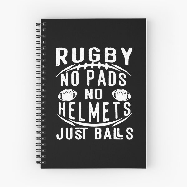 Item preview, Rugby No Pads No Helmets Just Balls Funny Sport designed and sold by GabrieSketcham.