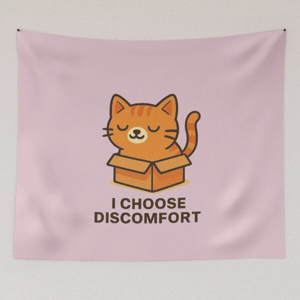 Item preview, I Choose Discomfort Cat designed and sold by Aloloco.