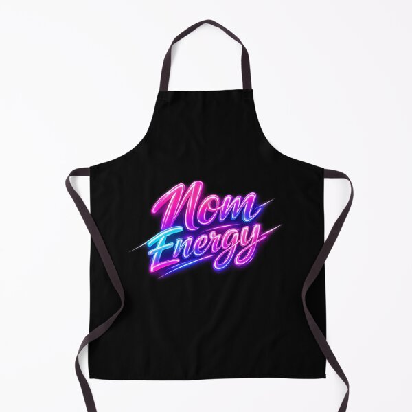 Item preview, Mom Energy - Neon Vaporwave Typography designed and sold by MKreative Studio.