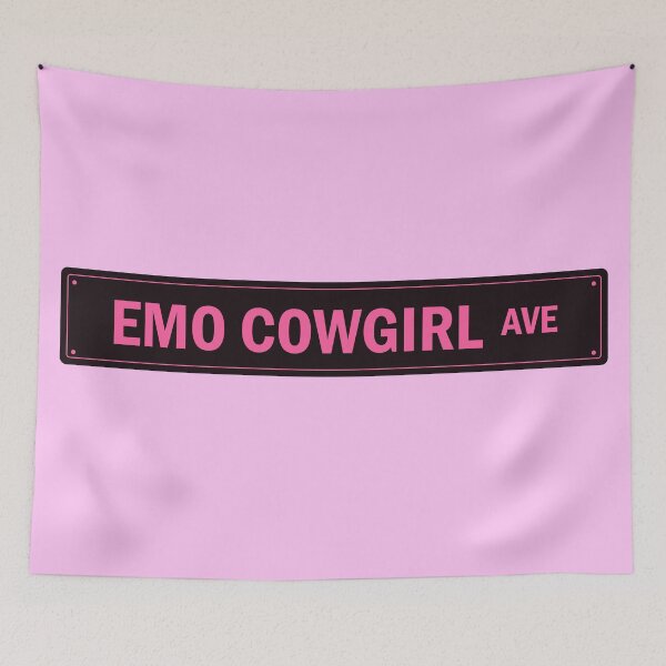 Item preview, Emo Cowgirl Avenue. Black And Pink Gothic. Street Sign. designed and sold by CoCoArt-Ua.