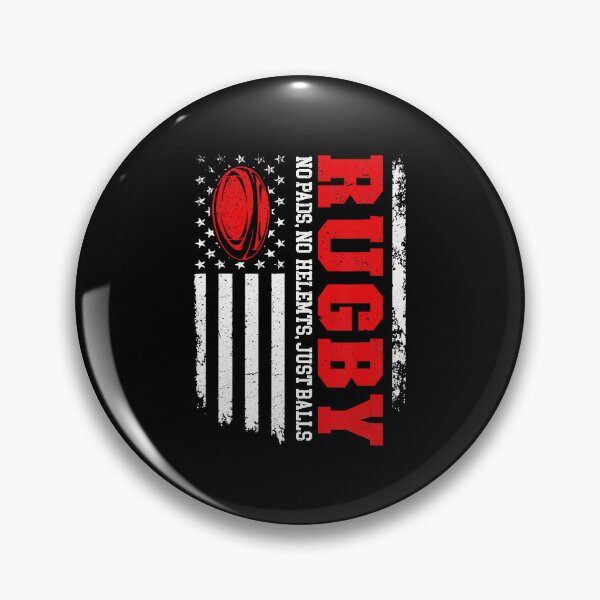 Item preview, Rugby No Pads No Helmets Just Balls American Flag Style designed and sold by GabrieSketcham.