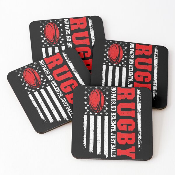 Item preview, Rugby No Pads No Helmets Just Balls American Flag Style designed and sold by GabrieSketcham.