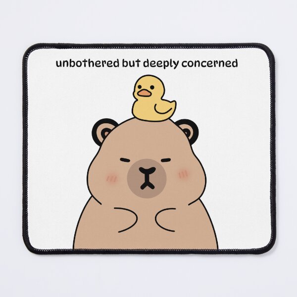 Item preview, Unbothered But Deeply Concerned Capybara Shirt – Funny Calm Chaos Meme Animal designed and sold by s.artaller.