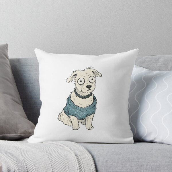 Item preview, Scruffy Terrier Dog in a Blue Sweater designed and sold by Flying Doggo.
