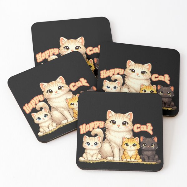 Item preview, Cute Happy Cat Family Cartoon Design designed and sold by DarojadNR.