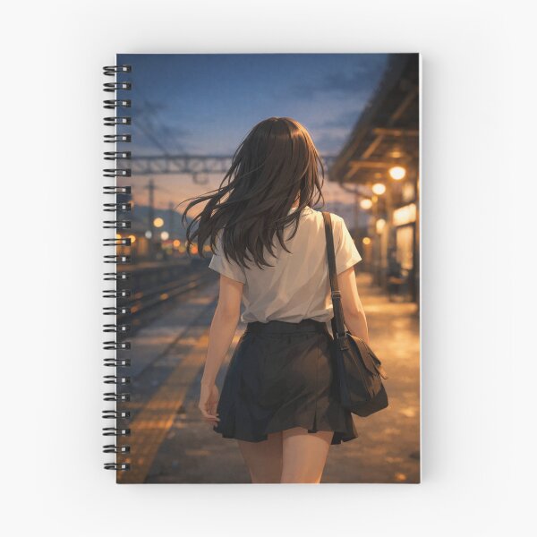Item preview, Walking Forward – Quiet Ending Station Scene Poster designed and sold by SEIMEI2025.