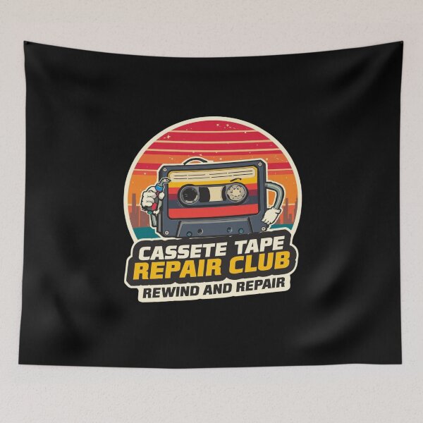 Item preview, Cassette Tape Repair Club – Analog Sound Lovers designed and sold by KapiPrint.