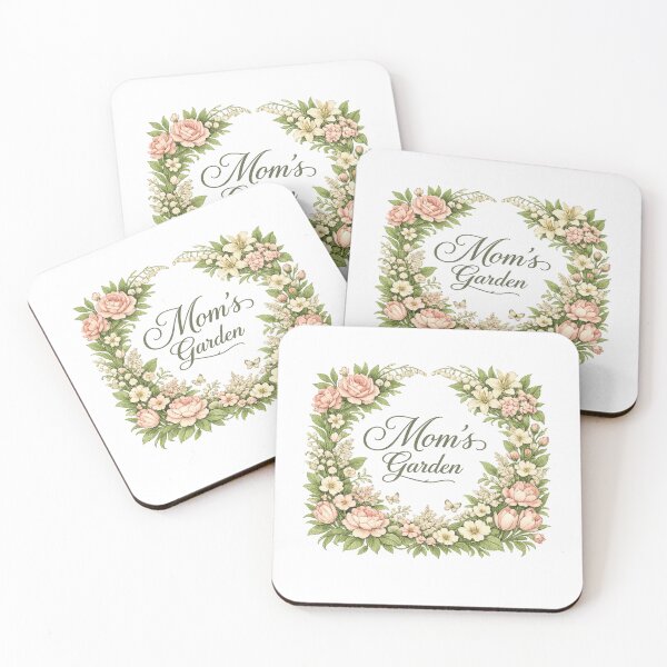 Item preview, Mom’s Garden - Elegant Botanical Typography designed and sold by MKreative Studio.