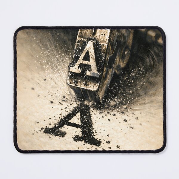 Item preview, The Struck Key Shadow - Typewriter Aesthetic designed and sold by bapupa.