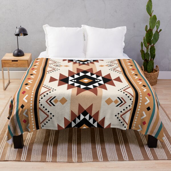 Item preview, Southwestern Aztec Geometric Pattern – Earthy Boho Tribal Design designed and sold by PAWIRADA.