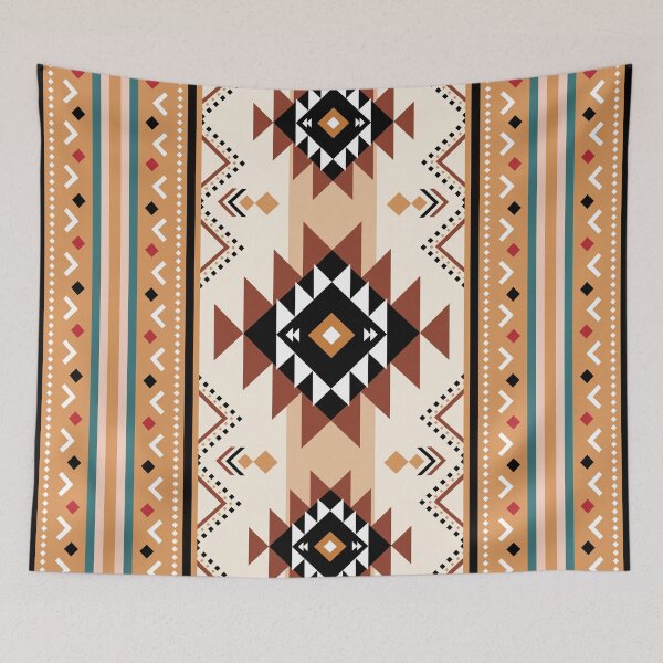 Item preview, Southwestern Aztec Geometric Pattern – Earthy Boho Tribal Design designed and sold by PAWIRADA.