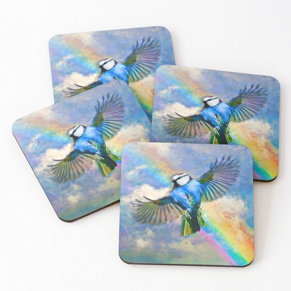 Item preview, Blue bird in an impressionist style  designed and sold by clarazen.