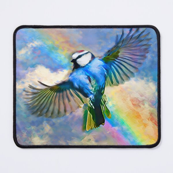 Item preview, Blue bird in an impressionist style  designed and sold by clarazen.