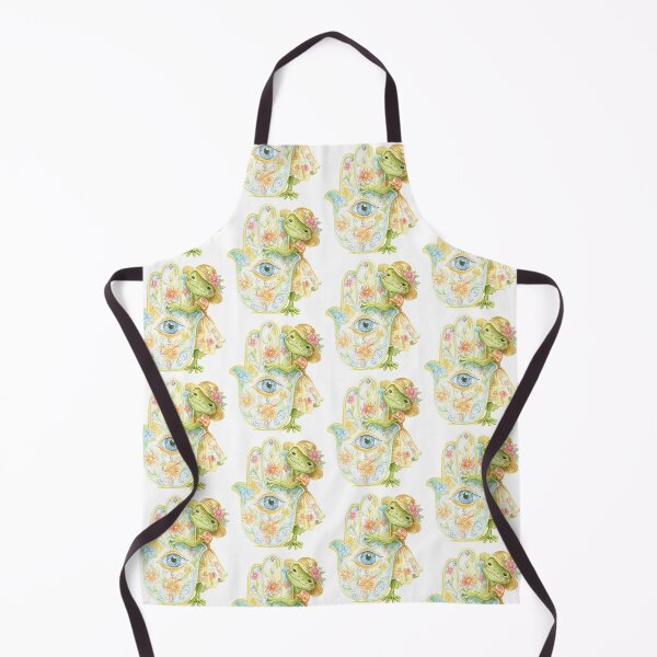 Item preview, Cute Frog Hamsa Evil Eye Lucky Charm Boho designed and sold by AlisaArtDecor.