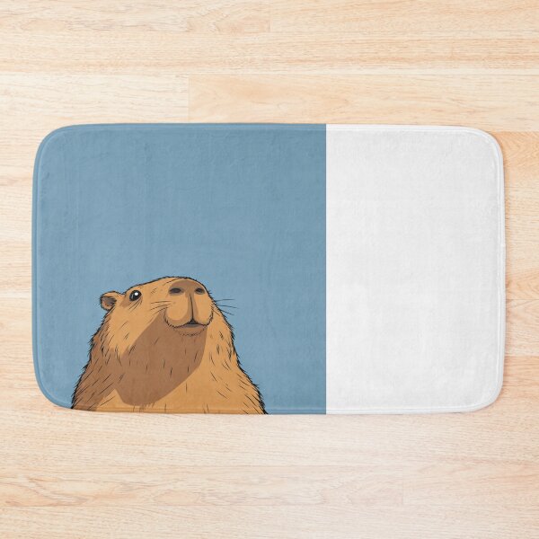 Item preview, Cute Capybara Looking Up Animal Illustration designed and sold by NicolasGlowArt.