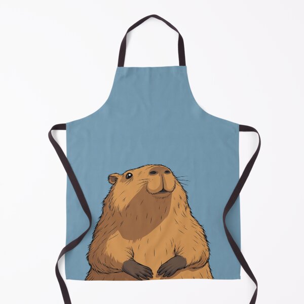 Item preview, Cute Capybara Looking Up Animal Illustration designed and sold by NicolasGlowArt.