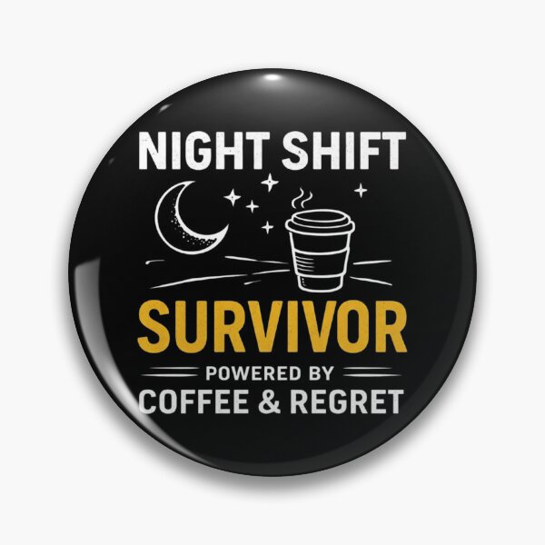 Item preview, Night Shift Survivor Shirt – Powered by Coffee & Regret – Funny Night Worker Design designed and sold by Tropivaro.