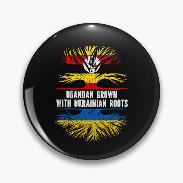 Item preview, Ugandan Grown with Ukrainian Roots Flag designed and sold by CosmoKitsch.