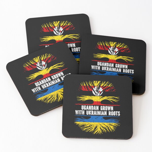 Item preview, Ugandan Grown with Ukrainian Roots Flag designed and sold by CosmoKitsch.