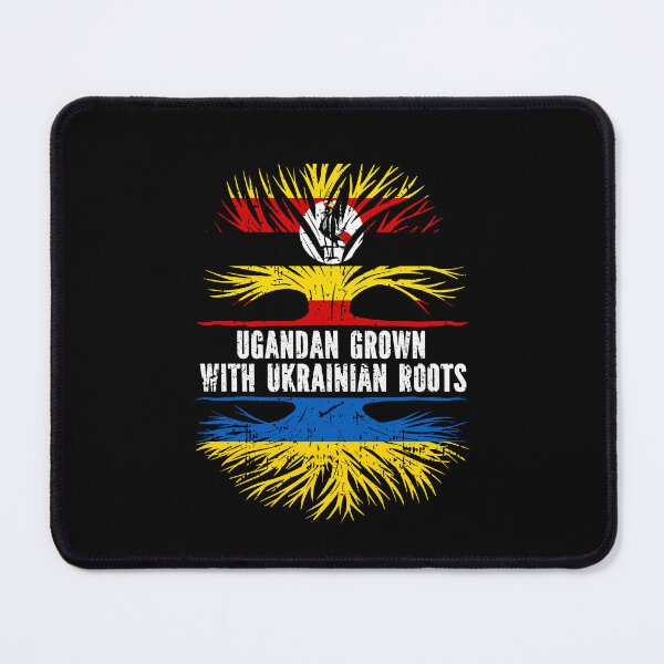 Item preview, Ugandan Grown with Ukrainian Roots Flag designed and sold by CosmoKitsch.
