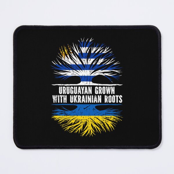 Item preview, Uruguayan Grown with Ukrainian Roots Flag designed and sold by CosmoKitsch.